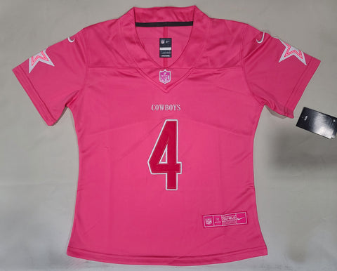 Dak Prescott Women Cowboys Jersey Pink